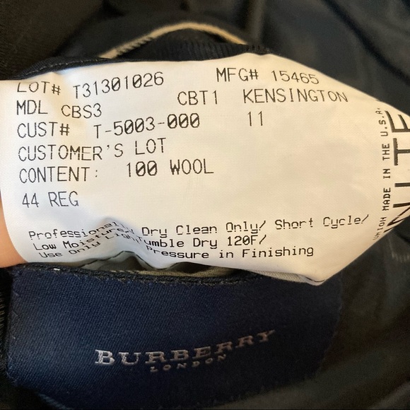 DONATED Mens Burberry London Suit Jacket - Picture 10 of 14